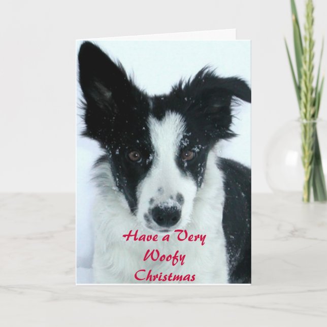 Have a Woofy Christmas Holiday Card (Front)