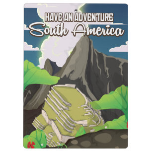 Have an adventure south america poster clipboard