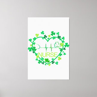 Have An Australian Shepherd Dog Lucky Charm St Pat Canvas Print