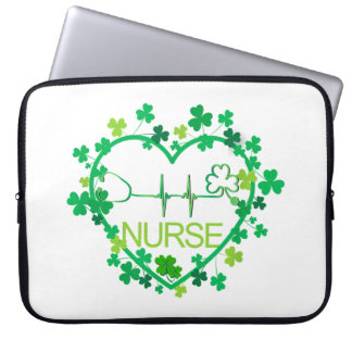 Have An Australian Shepherd Dog Lucky Charm St Pat Laptop Sleeve