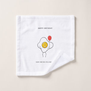 Have an Egg-cellent Birthday gift Wash Cloth