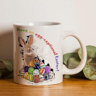 Have an egg-ceptional Easter! Easter Bunny Eggs Coffee Mug