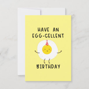 have an eggcellent birthday thank you card