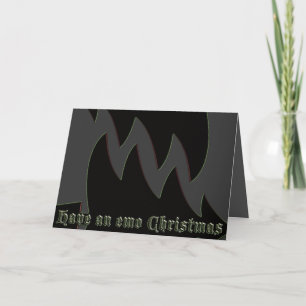 Have an emo Christmas (double edge darker) Holiday Card