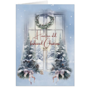 Have An Old Fashioned Christmas Window