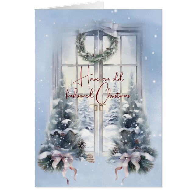 Have An Old Fashioned Christmas Window (Front)