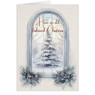 Have An Old Fashioned Christmas Window