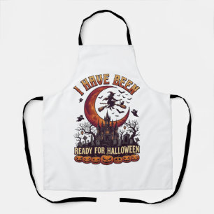 Have Been Ready Halloween Witch Castle Moon_1 Apron