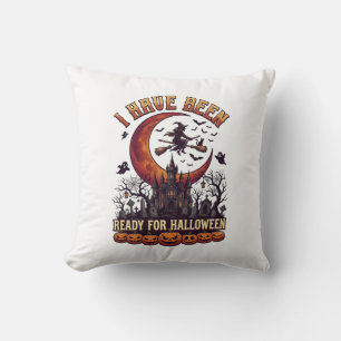 Have Been Ready Halloween Witch Castle Moon_1 Cushion