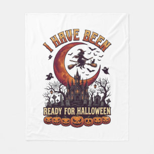 Have Been Ready Halloween Witch Castle Moon_1 Fleece Blanket