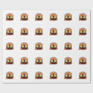 Have Been Ready Papa Halloween Witch Pumpkins Grav Wrapping Paper