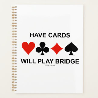 Have Cards Will Play Bridge Four Card Suits Planner