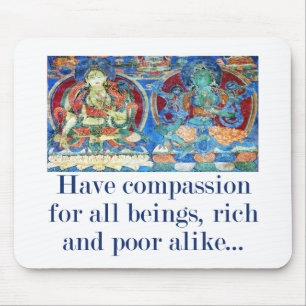 Have Compassion For All Beings - Compassion Quote Mouse Mat