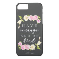 Have Courage Be Kind | Elegant Watercolor Floral