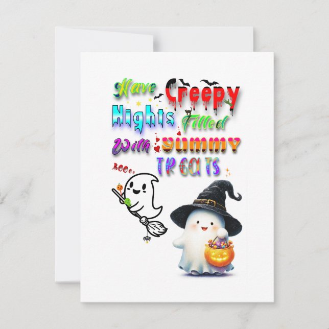 Have Creepy Nights Filled With Yummy Treats Card (Front)