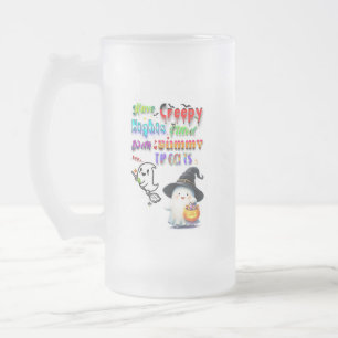 Have Creepy Nights Filled With Yummy Treats Frosted Glass Beer Mug