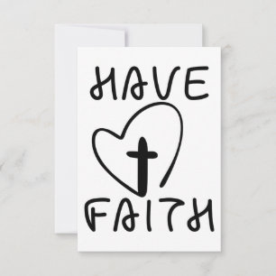 Have Faith Bold Flat Greeting Card