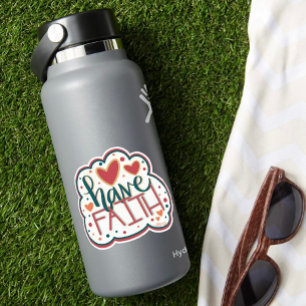 Have Faith Hearts Inspirivity Trendy Sticker 