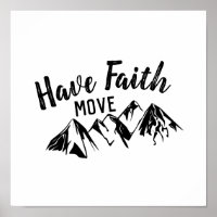 Have Faith Move Mountains Christian Word Art