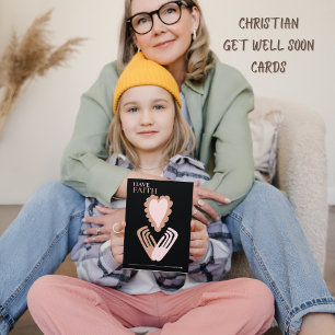 Have Faith Quote Heart Hands Get Well Soon Thank You Card