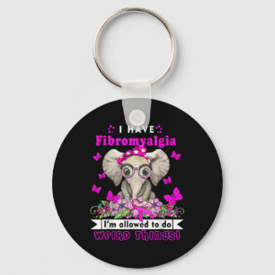 Have Fibromyalgia Awareness 1  Key Ring