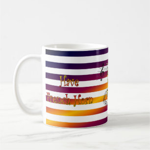 Have French Horn ~ Will Travel ~ Musical Stripes ~ Coffee Mug