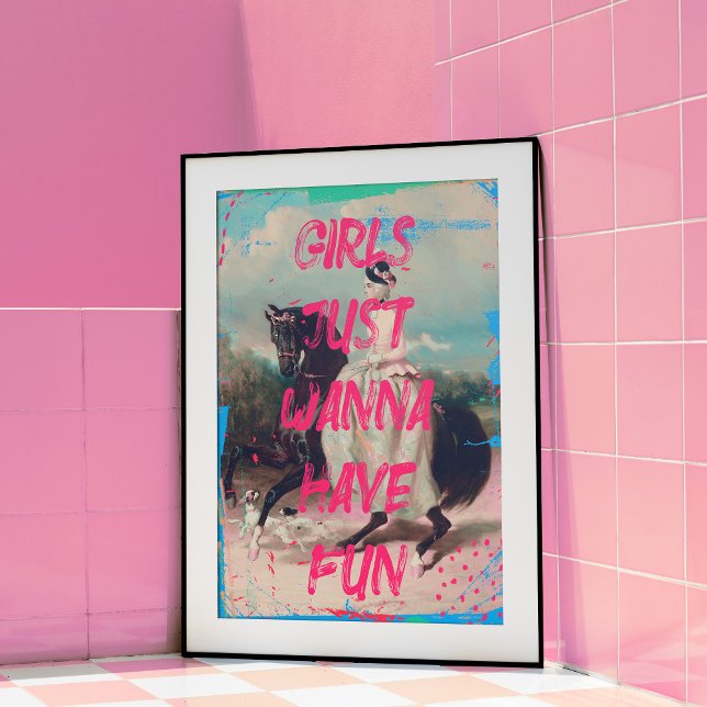Have Fun Altered Art Modern Trendy Wall Art Poster (Creator Uploaded)
