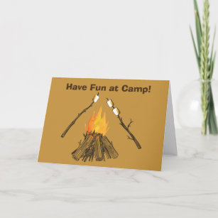 Have Fun At Camp Marshmallows Greeting Card