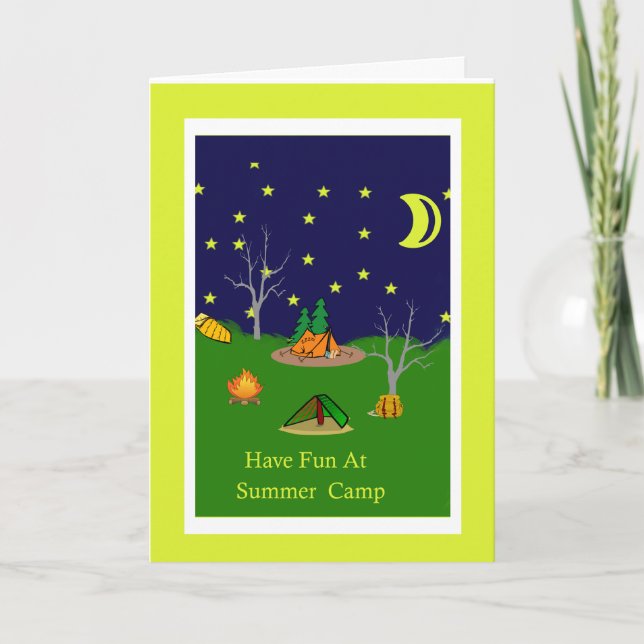 Have Fun At Summer Camp Card (Front)
