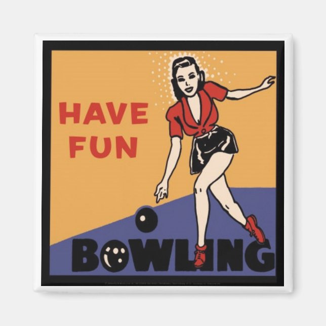 Have Fun Bowling Magnet (Front)
