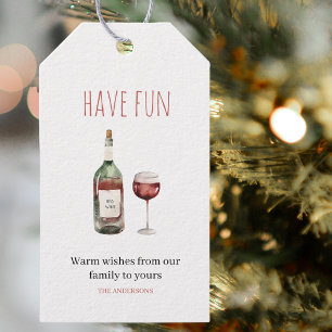Have Fun   Christmas Drink  Gift Tags