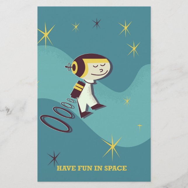 Have fun in Space. Stationery (Front)