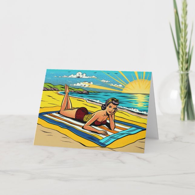 Have Fun in the Sun | Cute Retro Pinup Card (Front)