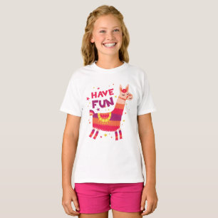 Have Fun Llama Boho Fiesta Animal T-Shirt