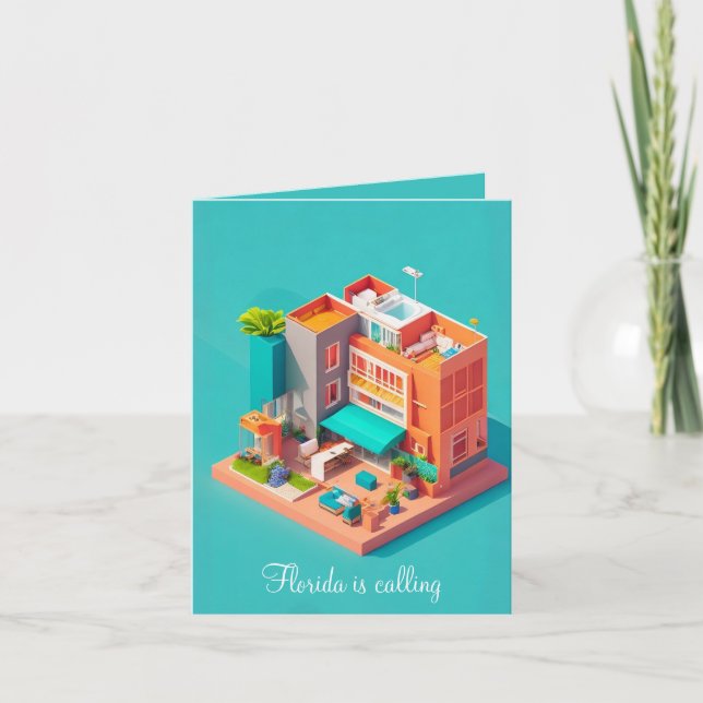 Have fun on Florida Vacation Card (Front)