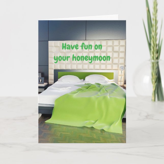 Have fun on your honeymoon. card (Front)