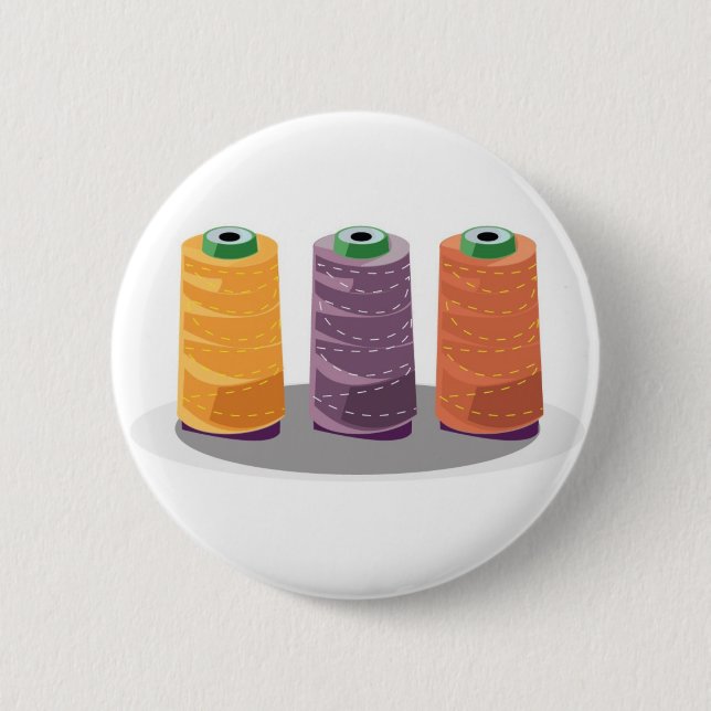 Have fun sewing 6 cm round badge (Front)