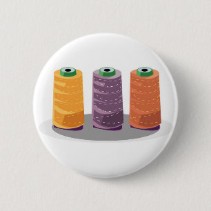 Have fun sewing 6 cm round badge