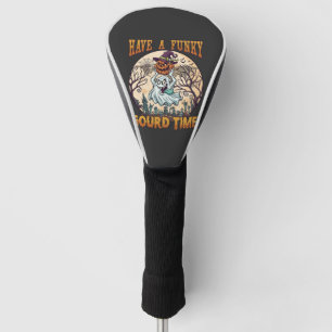 Have Funky Gourd Time Ghost Pumpkin Graveyard Golf Head Cover