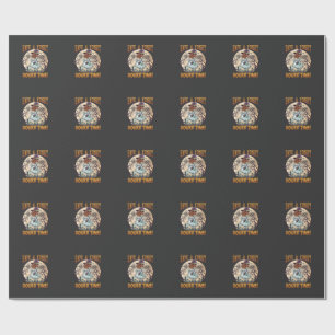 Have Funky Gourd Time Ghost Pumpkin Graveyard Wrapping Paper