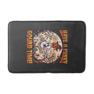 Have Funky Gourd Time Halloween Ghost Pumpkin_1 Bath Mat