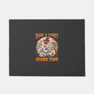 Have Funky Gourd Time Halloween Ghost Pumpkin_1 Doormat