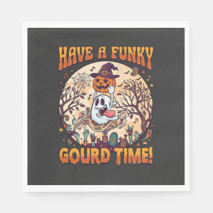 Have Funky Gourd Time Halloween Ghost Pumpkin_1 Napkin