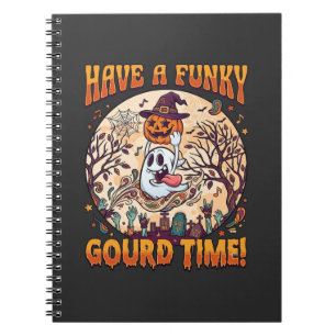 Have Funky Gourd Time Halloween Ghost Pumpkin_1 Notebook