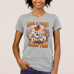 Have Funky Gourd Time Halloween Ghost Pumpkin_1 T-Shirt