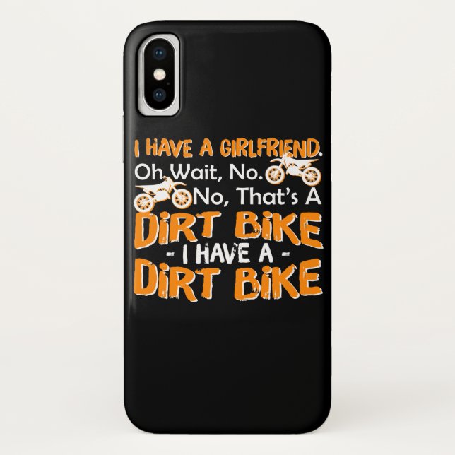 Have Girlfriend Wait Have Dirt Bike Men Case-Mate iPhone Case (Back)