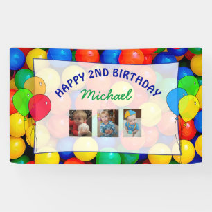 Have Guests Sign the Ball Themed Birthday Banner