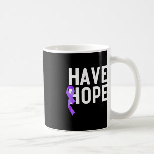 Have Hope Purple Ribbon Overdose Awareness End Add Coffee Mug