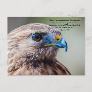 "Have I not commanded you? Be strong and courageou Postcard