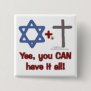Have It All! 15 Cm Square Badge